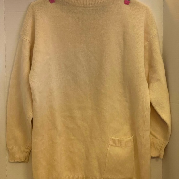 Paul et Duffier Cream Turtleneck Sweater size L - Picture 8 of 8